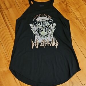 Def Leppard Black Tank Top